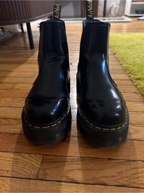 Dr. Martens Black Platform Chelsea Boots
